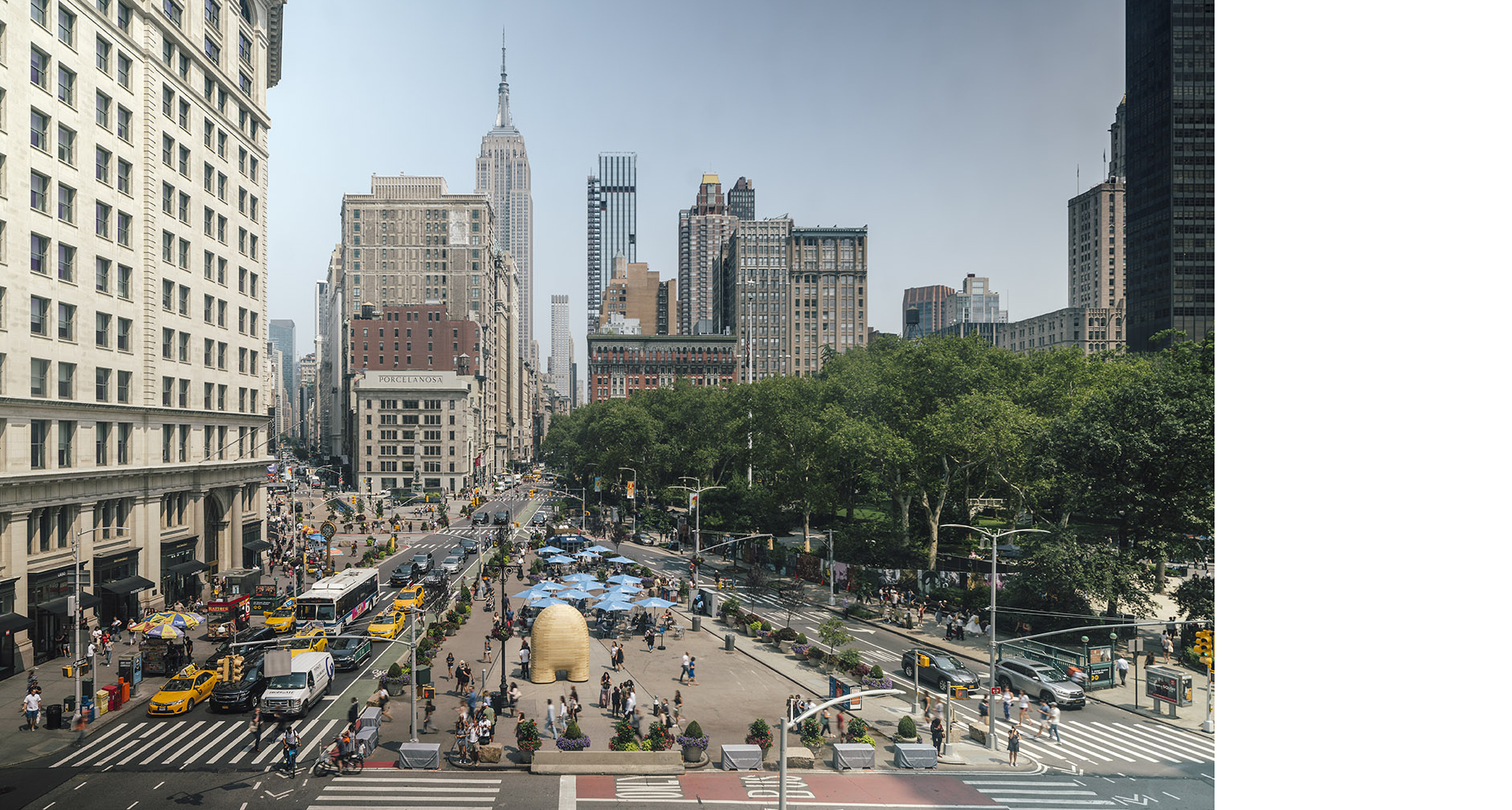 Link en Flatiron Plaza, Nueva York